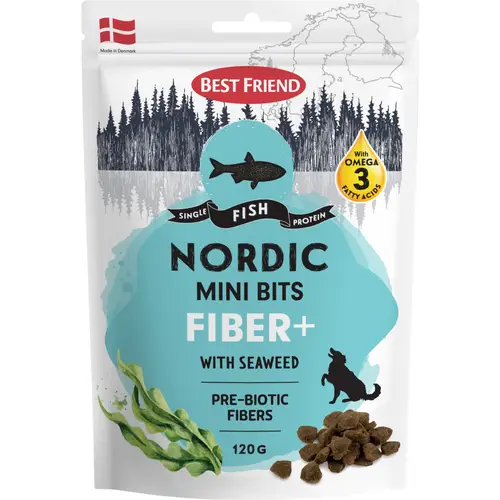 Лакомство для собак Best Friend 120 г Nordic Mini Bits Fiber+