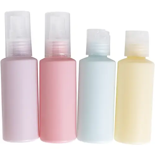 Дорожные флаконы Cailap 4 шт. по 60 мл, разноцветные