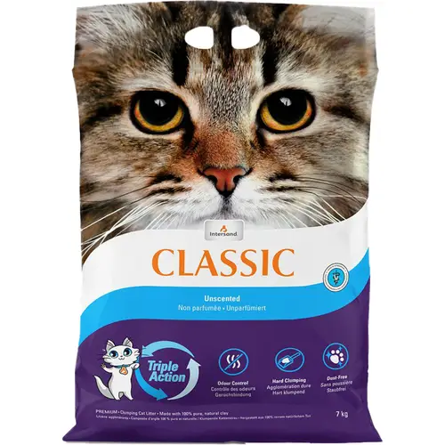 Наполнитель для кошачьего туалета Intersand 7 кг Classic без запаха