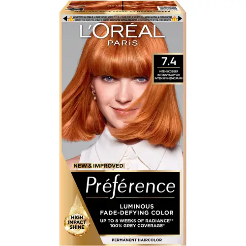 Стойкая краска Loreal Preference 7.4 Манго Медный