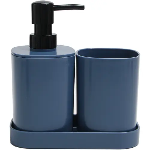 Набор для ванной от Kotiku 3 части синего цвета