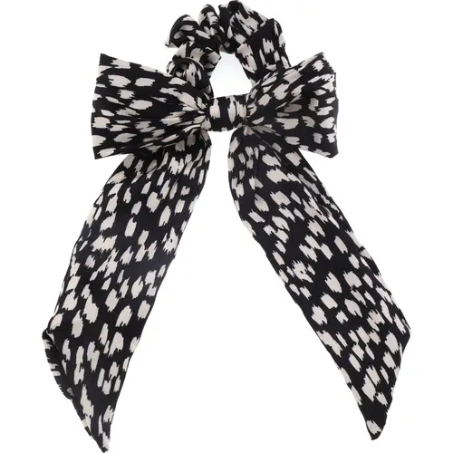 Шарф Минь чёрный/белый