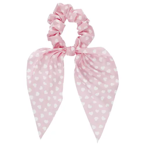 Пончик для волос с принтом в виде сердца