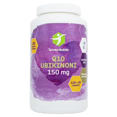 Terveyskaisa Q10 Ubiquinone 150 mg 120+30 caps. campaign pack