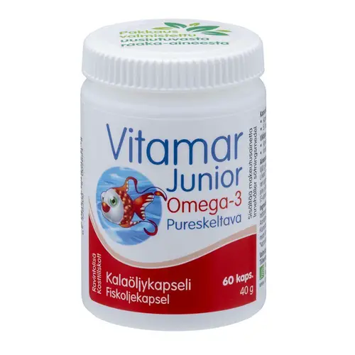 Рыбий жир Vitamar Junior Omega-3 60 капсул.