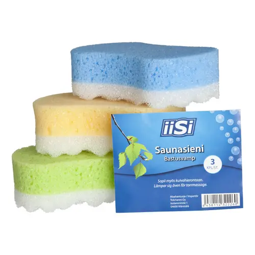 Губка для сауны Iisi 3 шт. формовая