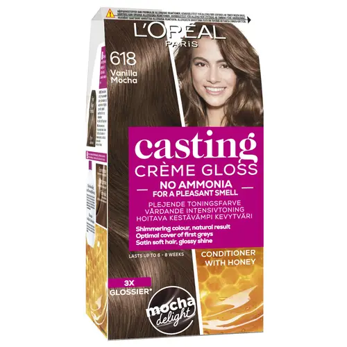 Светлый цвет Loreal Casting Créme Gloss 618 Vanilla Mocha
