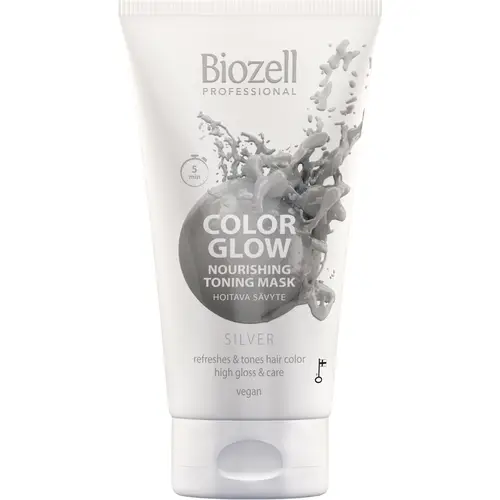 Цветная маска Biozell 150 мл Color Glow, Silver