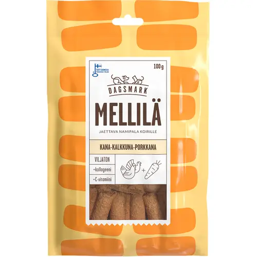 Dog treat Dagsmark 100 g Mellilä chicken-turkey-carrot