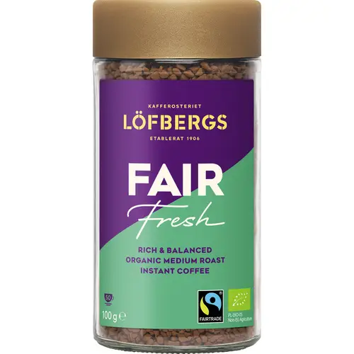 Кофе растворимый Löfbergs 100 г Fair Fresh Instant Instant