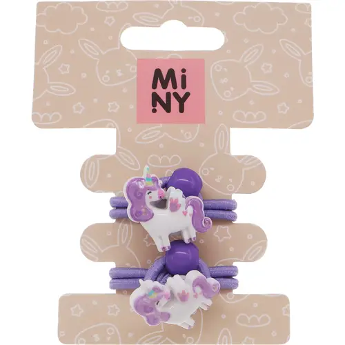 Заколка для волос Miny 2 шт. единорог, сиреневый