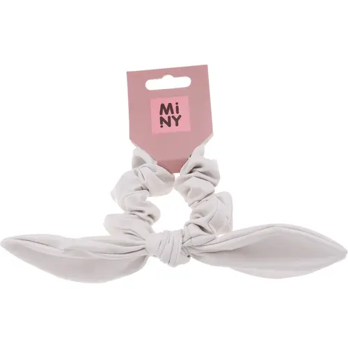 Пончик для волос Miny с бантом белый