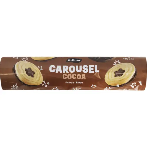 Cocoa cookie Priima 176 g Carousel Cocoa
