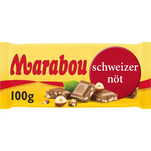 Шоколадная плитка Marabou 100 г Schweizernöt