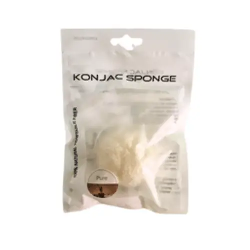 Спонж LuxMe Konjac для всех типов кожи - белый 1 шт.