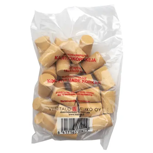 Натуральная пробка Presto 25 шт. конус