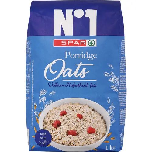 Овсянка быстрого приготовления SPAR 1 кг