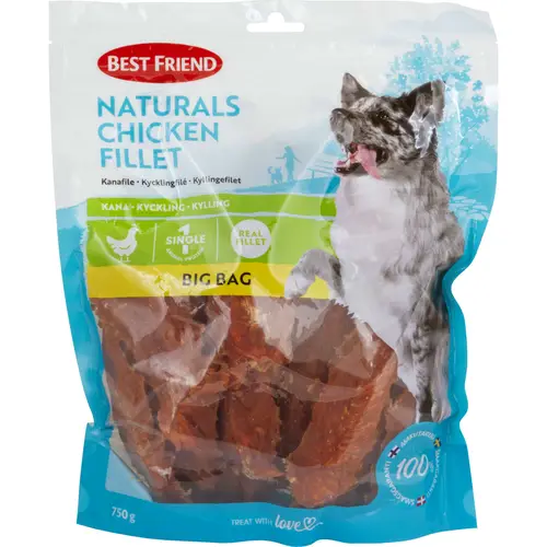 Лакомство для собак Best Friend Naturals 750 г куриное филе большая сумка