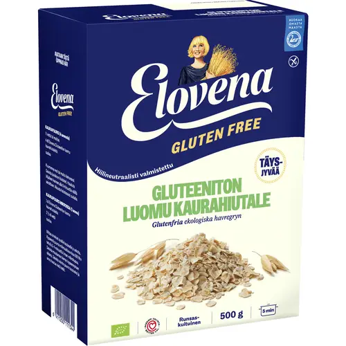 Цельнозерновая овсянка Elovena 500 г безглютеновая органическая