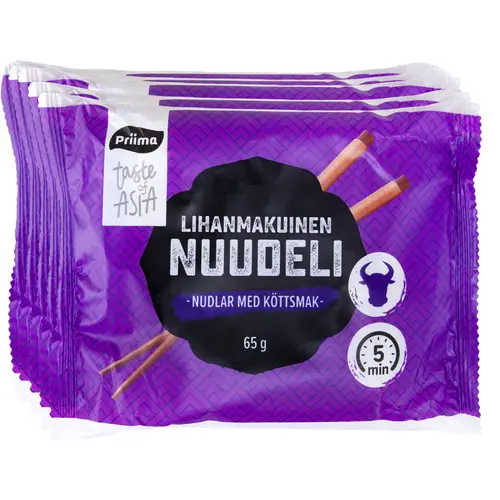 Лапша Priima 5 x 65 г мясной вкус