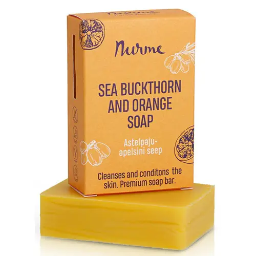 Кусковое мыло Nurme 100 г Облепиха и апельсин