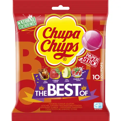 Пакетик леденцов Chupa Chups 120 г. Лучшее из