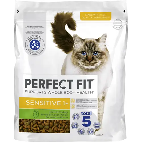 Корм для кошек Perfect Fit 750 г для чувствительной индейки