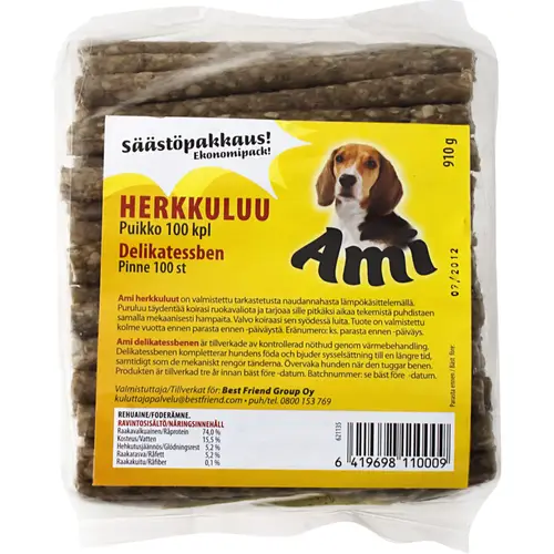 Лакомство для собак Ami 910 г 100 шт. Палочки для лакомства