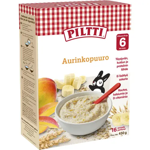 Каша порошковая Piltti 450 г Ауринкопуро 6 месяцев