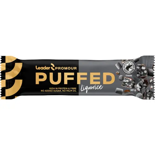 Протеиновый батончик Leader Promour 40 г со вкусом воздушной лакрицы