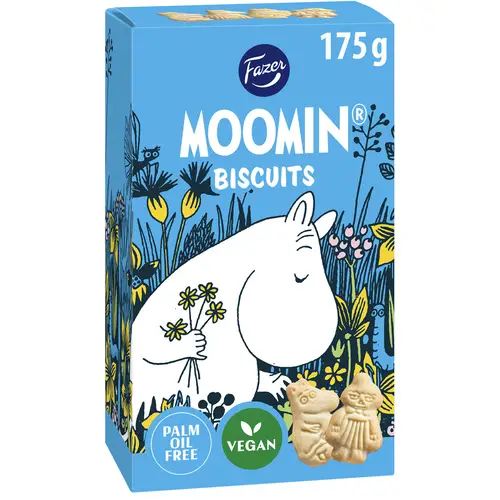 Печенье с узором Муми-троллей Fazer 175 г