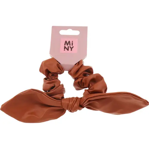 Волосы-пончик Минни с коричневым бантом