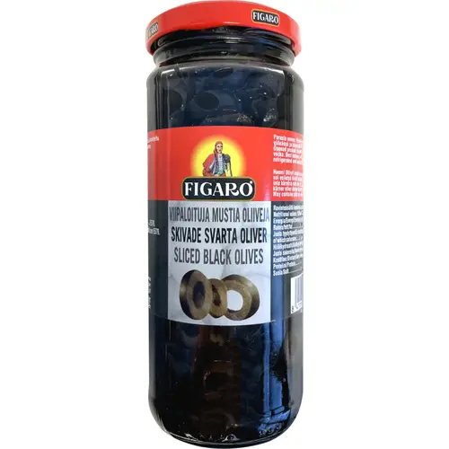 Оливки Фигаро 340 г / 180 г черные нарезанные