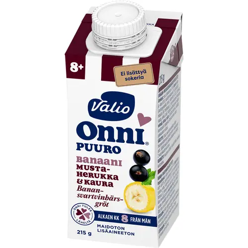 Овсянка бананово-черносмородиновая Valio Onni 215 г UHT 8 месяцев