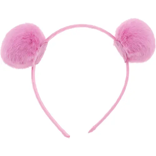 Повязка на голову Miny с помпоном розового цвета