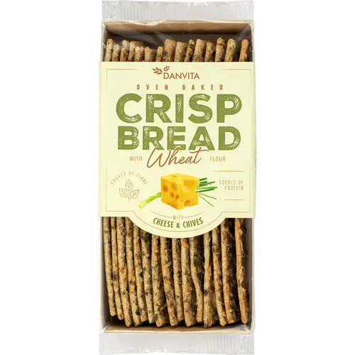 Хлебцы Danvita 130 г с сыром и луком